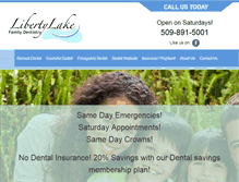 Tablet Screenshot of libertylakefamilydentistry.com